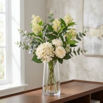 Artikel Kunstige blomster creme Skimmia japonica Skimmie 45cm 2stk