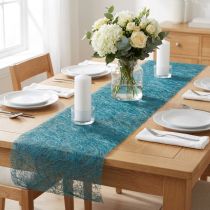 Artikel Deco fleece Sizoweb bordløber benzinblå 30cm 5m