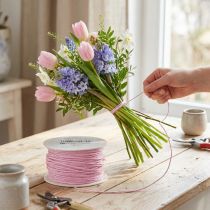 Artikel Papirsnor trådviklet Ø2mm 100m pink