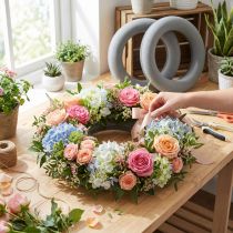 Artikel Blomsterskum krans ring H3,5cm Ø25cm 6 stk