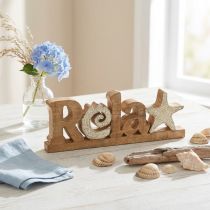 Artikel Maritim borddekoration “Relax” stativ mangotræ 28×10cm