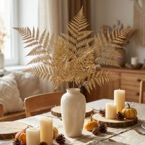 Artikel Tørrede blomster dekorative bregnetørrede bregneblade 70cm 10 stk