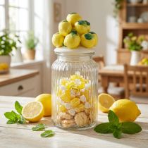 Artikel Bonbonniere glaskeramik citron sommer Ø11cm H27cm