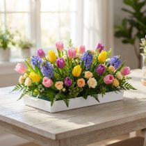 Artikel OASIS® Hvid Sandwichbakke til Blomster og Dekoration 23x11x2,5cm Sæt med 25 dele