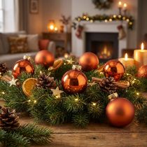 Artikel Julekugler orange mini glaskugler Ø2,5cm 22 stk