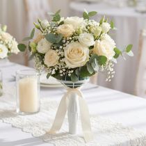 Artikel Brudebuketholder blomsterskum bryllup Ø8cm 18cm 6 stk