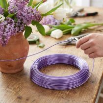 Artikel Aluminiumstråd 2mm 100g lavendel
