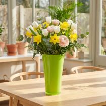 Artikel Vase "Fizzy" Ø16cm H27cm Æblegrøn 1 stk