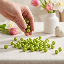 Artikel Dekorative perler Ø10mm grønne 115 stk.