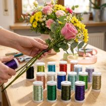 Artikel Hobbytråd til blomsterdekoration, dekoration, smykker, udsmykninger, alsidig brug