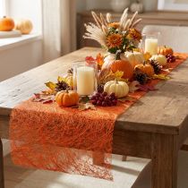 Artikel Deco fleece Sizoweb bordløber orange 30cm 5m