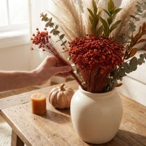 Artikel Tørrede blomsterbuketter, en charmerende tilføjelse til vaser eller arrangementer, 44 cm