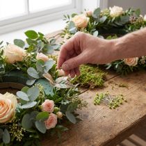Artikel Grønne perlehovedede blomsternåle, alsidige anvendelser, Ø4 mm, 40 mm, 150 stk.