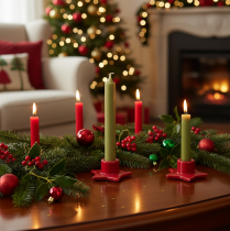 Artikel Stjerneformet lysestage til keglelys, advent og jul, 8 cm, 2 stk.