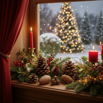 Artikel Blandede naturlige kogler til kreative aktiviteter og adventspynt, 2-10 cm, 400 g