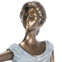 Artikel Figur Kvinde Fugl Kunstnerisk designet dekorativ skulptur til tidløst design 41 cm