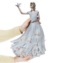 Artikel Figur Kvinde Fugl Kunstnerisk designet dekorativ skulptur til tidløst design 41 cm