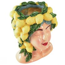 Artikel Kvinde buste plantepotte citron dekoration Middelhavet H29cm