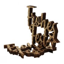 Artikel Happy Holidays drys dekoration træ guld glitter 6,5x6cm 12stk