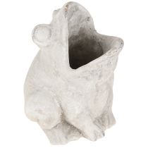 Artikel Frø dekorativ plantepotte urtepotte betongrå H18,5cm