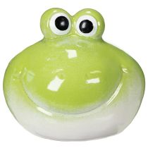 Artikel Dekorativ frøfigur, sød keramikfigur til borddekoration i stuen, 18 cm