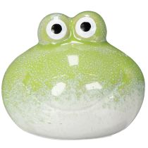 Artikel Dekorativ keramikfrøfigur til stue og skrivebord, 10 cm, 2 stk.