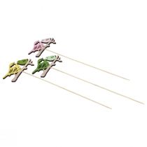 Artikel Forårsdekoration Blomsterstik Træ Fugledekoration 7×10cm 12 stk