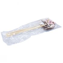 Artikel Forårsdekoration Blomsterstik Træ Fugledekoration 7×10cm 12 stk