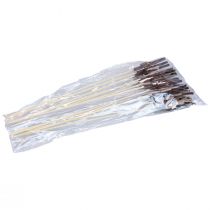 Artikel Forårsdekoration blomsterpropper træ fugledekoration 8×6cm 12 stk