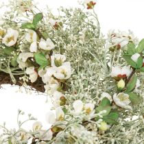 Forårskrans kirsebærblomster gypsophila krans kunstig Ø50cm