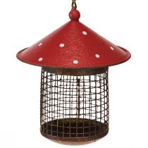 Artikel Foderstation fugle flyvesvamp metal til ophæng 14cm 2stk