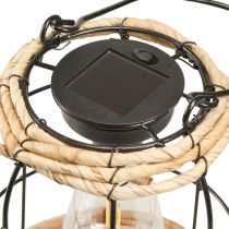 Artikel Havelanterne Solar Havelampe Metal Sort Ø17cm
