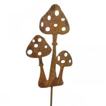 Havestik patina paddehat dekorativ stik 15cm 6stk