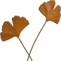 Havestag rust gingko bladbed stak 7x5cm 6stk