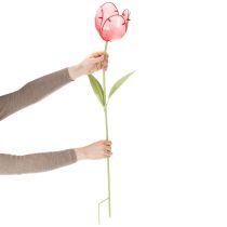Artikel Glas Tulipan Havepæl - Smuk Dekoration til Have og Altan, 94cm