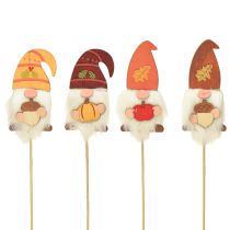 Artikel Havepæle Nisse Efterårsdekoration Træ Assorteret 39cm 8 stk