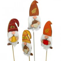 Artikel Havepæle Nisse Efterårsdekoration Træ Assorteret 39cm 8 stk