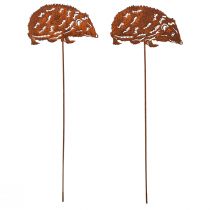 Artikel Havespil Pindsvin Metal Rust Efterår 15x8cm 4 Stk