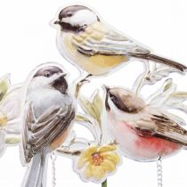 Havepæle metalfugle, blomsterpæle til haven 84cm