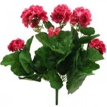 Artikel Geranium kunstig blomst pink kunstig altanblomst 7 blomster H38cm