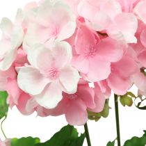 Artikel Geranium kunstig blomst Pink geranium busk kunstig 7 blomster H38cm