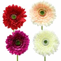 Artikel Gerbera kunstig Ø10cm L62cm Forskellige farver