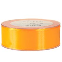 Artikel Gavebånd dekorationsbånd orange silkebånd 40mm 50m