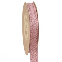 Artikel Gavebånd papir gammelt pink flettet papirbånd 20mm 10m
