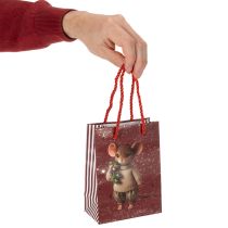 Artikel Julegavepose med musemotiv, 16 cm, 2 stk.
