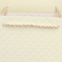 Artikel Gavepose papir gavepose creme 26×12×32cm 1 stk