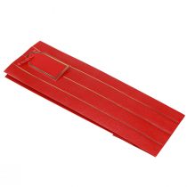 Artikel Gavepose flaskepose papir rødguld 9×12×36cm 1 stk