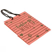 Artikel Gavepose med hjerter “Favoritperson” papir 18×10×23cm 2stk