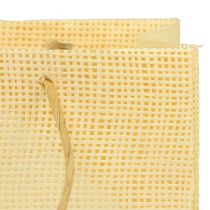 Artikel Gaveposer vævet papir vanilje orange pink 20×10×10cm 6stk
