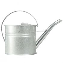 Artikel Vintage dekorativ vandkande, metal, sølv, 1,25l plantekasse